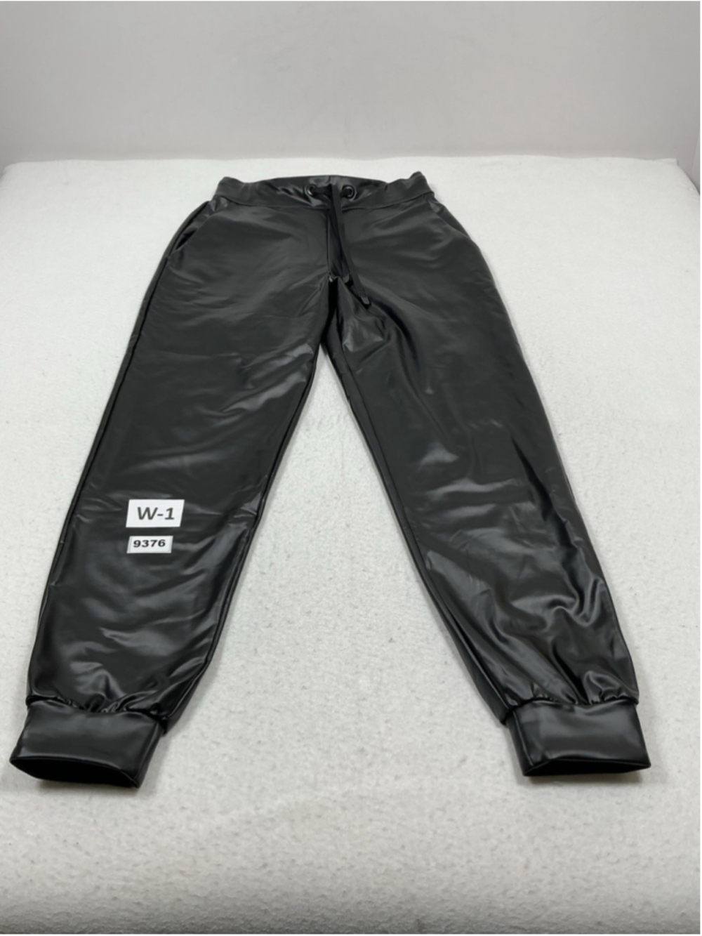 Womans Excellent Noli Pleather Casual Pants Medium Black Pullon